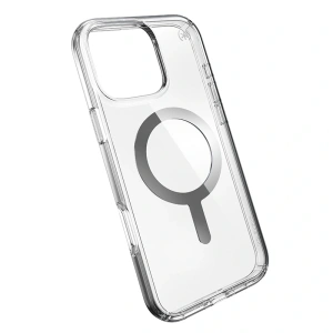 Hurtownia GSM - Etui Speck Presidio Perfect-Clear MagSafe Apple iPhone 16 Pro Max (Čirý / Chromový povrch / Klidná stříbrná) - SPK669 - {ean13} - Hurt