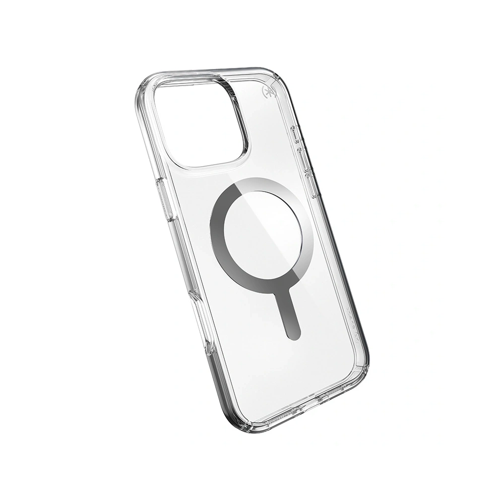 Hurtownia GSM - Etui Speck Presidio Perfect-Clear MagSafe Apple iPhone 16 Pro Max (Átlátszó / Króm Fényes / Béke Ezüst) - SPK669 - {ean13} - Hurt