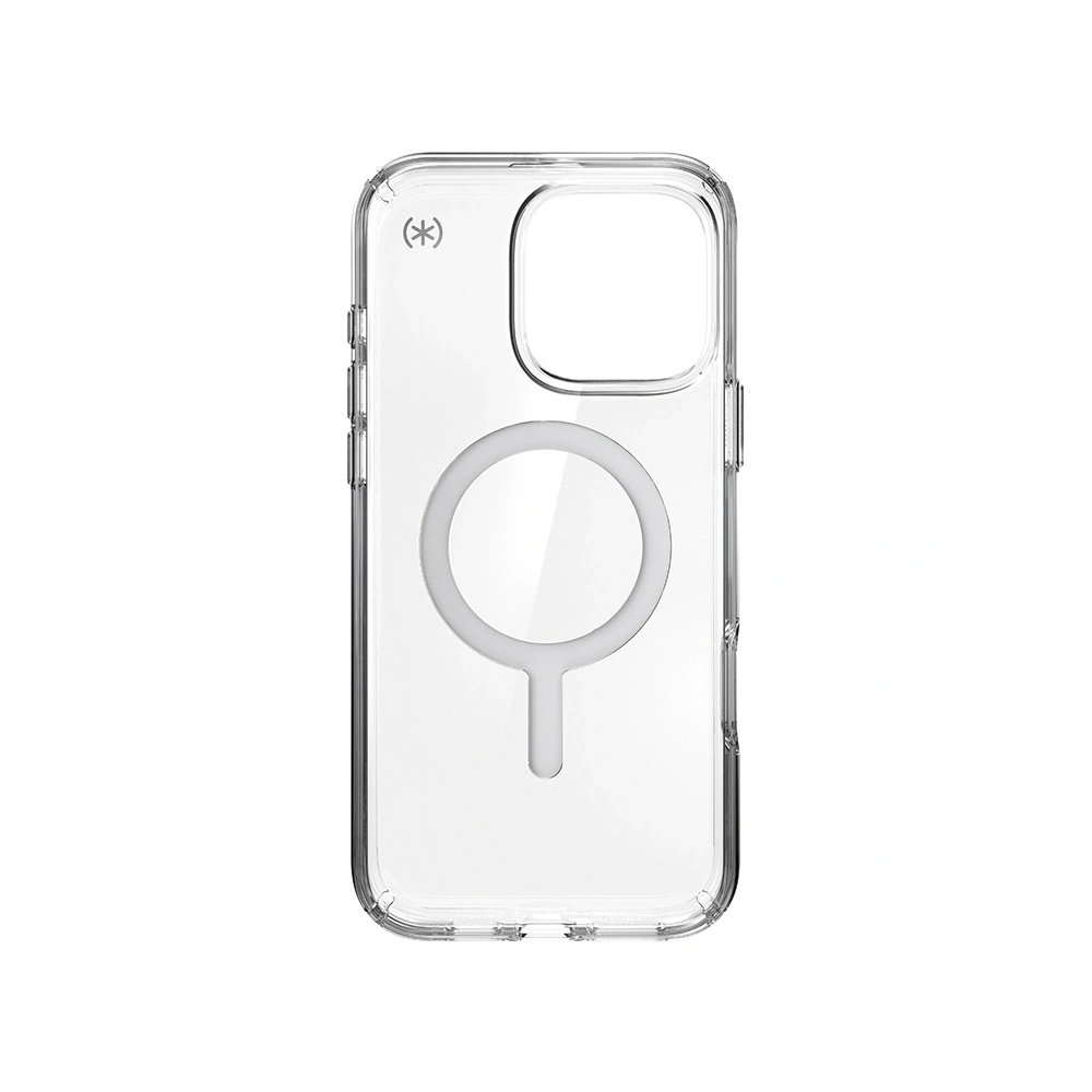 Hurtownia GSM - Etui Speck Presidio Perfect-Clear MagSafe Apple iPhone 16 Pro Max (Átlátszó / Króm Fényes / Béke Ezüst) - SPK669 - {ean13} - Hurt