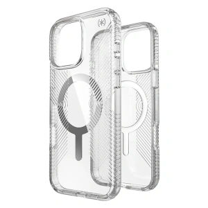Hurtownia GSM - Etui Speck Presidio Perfect-Clear Grip MagSafe Apple iPhone 16 Pro Max (Transparent / Finisaj Cromat / Argint Seren) - SPK672 - {ean13} - Hurt