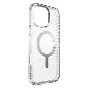 Hurtownia GSM - Etui Speck Presidio Perfect-Clear Grip MagSafe Apple iPhone 16 Pro Max (Čirý / Chrome povrch / Klidná stříbrná) - SPK672 - {ean13} - Hurt