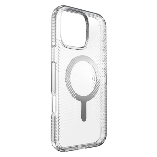 Etui Speck Presidio Perfect-Clear Grip MagSafe Apple iPhone 16 Pro Max (Clear / Chrome Finish / Serene Silver) - iPhone 16 Pro Max - Speck