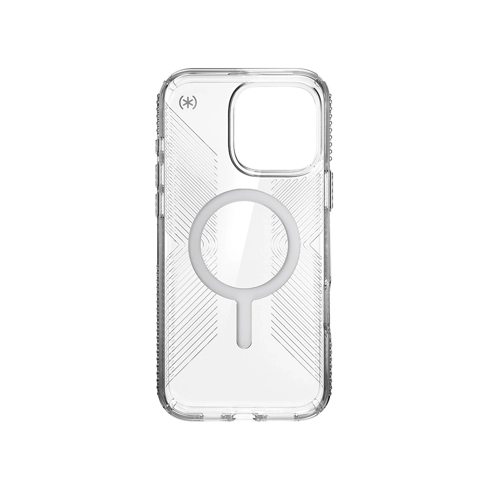 Hurtownia GSM - Etui Speck Presidio Perfect-Clear Grip MagSafe Apple iPhone 16 Pro Max (Transparent / Finisaj Cromat / Argint Seren) - SPK672 - {ean13} - Hurt