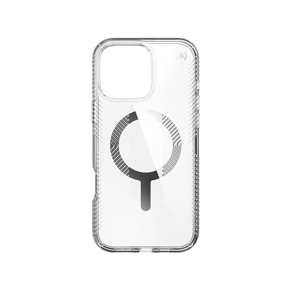 Wholesale Case Speck Presidio Perfect-Clear Grip MagSafe Apple iPhone 16 Pro Max (Clear / Chrome Finish / Serene Silver) - SPK672 - {ean13} - Hurt