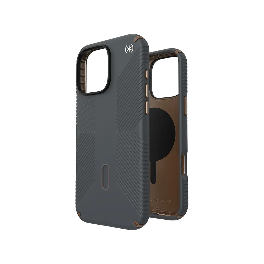 Hurtownia GSM - Etui Speck Presidio2 Grip ClickLock & MagSafe Apple iPhone 16 Pro Max (Gri Charcoal / Bronza Rece / Alb) - SPK675 - {ean13} - Hurt