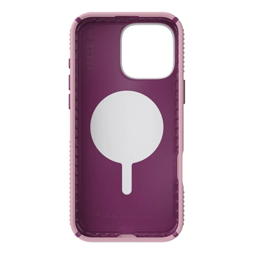 Etui Speck Presidio2 Grip ClickLock & MagSafe Apple iPhone 16 Pro Max (Wednesday Pink / Boysenberry Purple / White) - iPhone 16 Pro Max - Speck