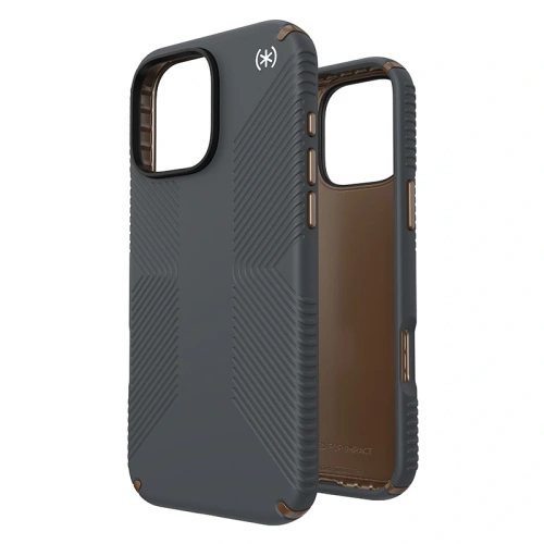 Etui Speck Presidio2 Grip Apple iPhone 16 Pro Max (Charcoal Grey / Cool Bronze / White) - iPhone 16 Pro Max - Speck