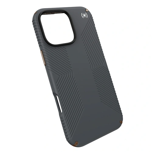 Etui Speck Presidio2 Grip Apple iPhone 16 Pro Max (Charcoal Grey / Cool Bronze / White) - iPhone 16 Pro Max - Speck