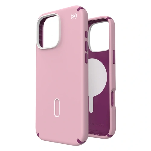 Etui Speck Presidio2 Pro ClickLock & MagSafe Apple iPhone 16 Pro Max (Wednesday Pink / Boysenberry Purple / White) - iPhone 16 Pro Max - Speck