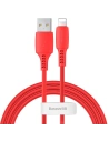 Kabel Lightning USB Baseus Colourful 1.2m 2.4A (czerwony)
