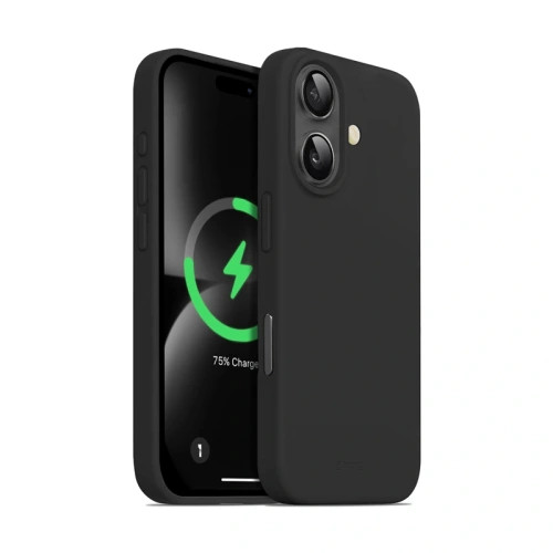 Etui Crong Color Cover Magnetic Apple iPhone 16 MagSafe czarny - iPhone 16 - Crong