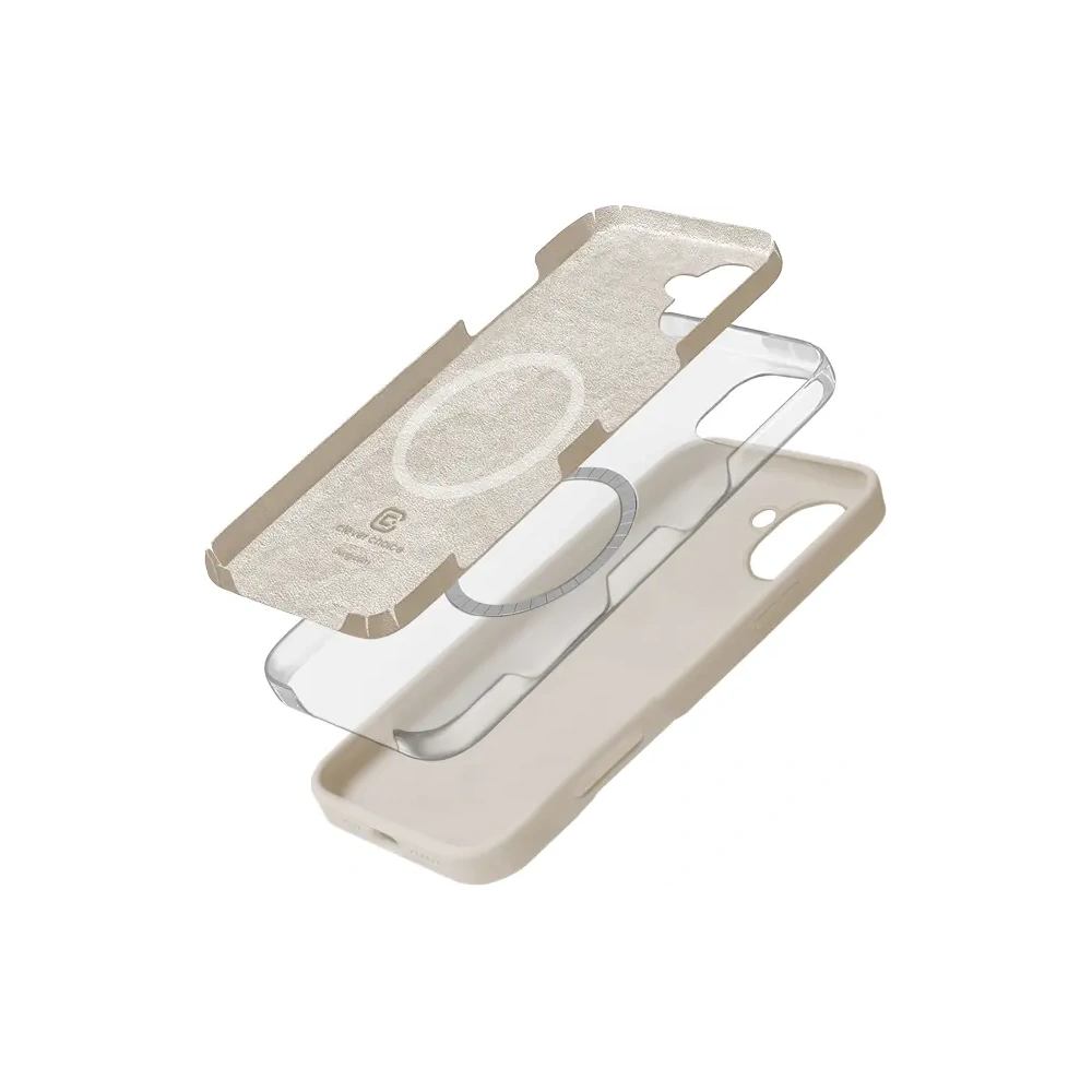 Wholesale Case Crong Color Cover Magnetic Apple iPhone 16 MagSafe stone beige - CRG790 - {ean13} - Hurt
