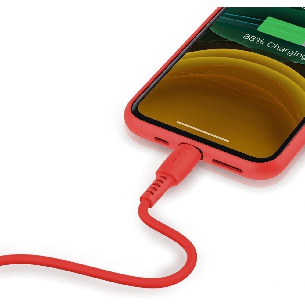 Hurtownia GSM - Kabel Lightning USB Baseus Colourful 1.2m 2.4A (czerwony) - BSU896RED - {ean13} - Hurt