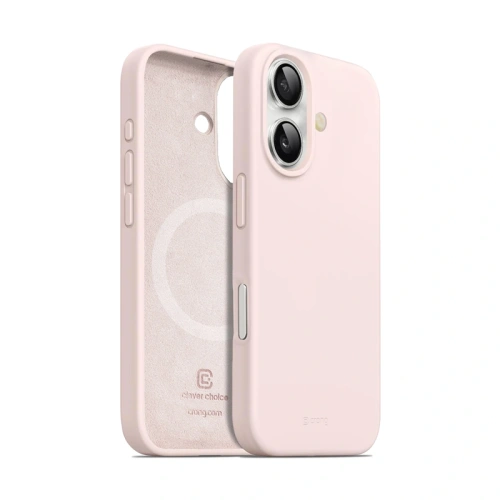 Etui Crong Color Cover Magnetic Apple iPhone 16 MagSafe piaskowy róż - iPhone 16 - Crong