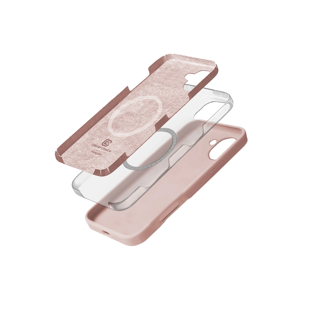 Hurtownia GSM - Etui Crong Szín Fedél Magnetic Apple iPhone 16 MagSafe homok rózsaszín - CRG792 - {ean13} - Hurt