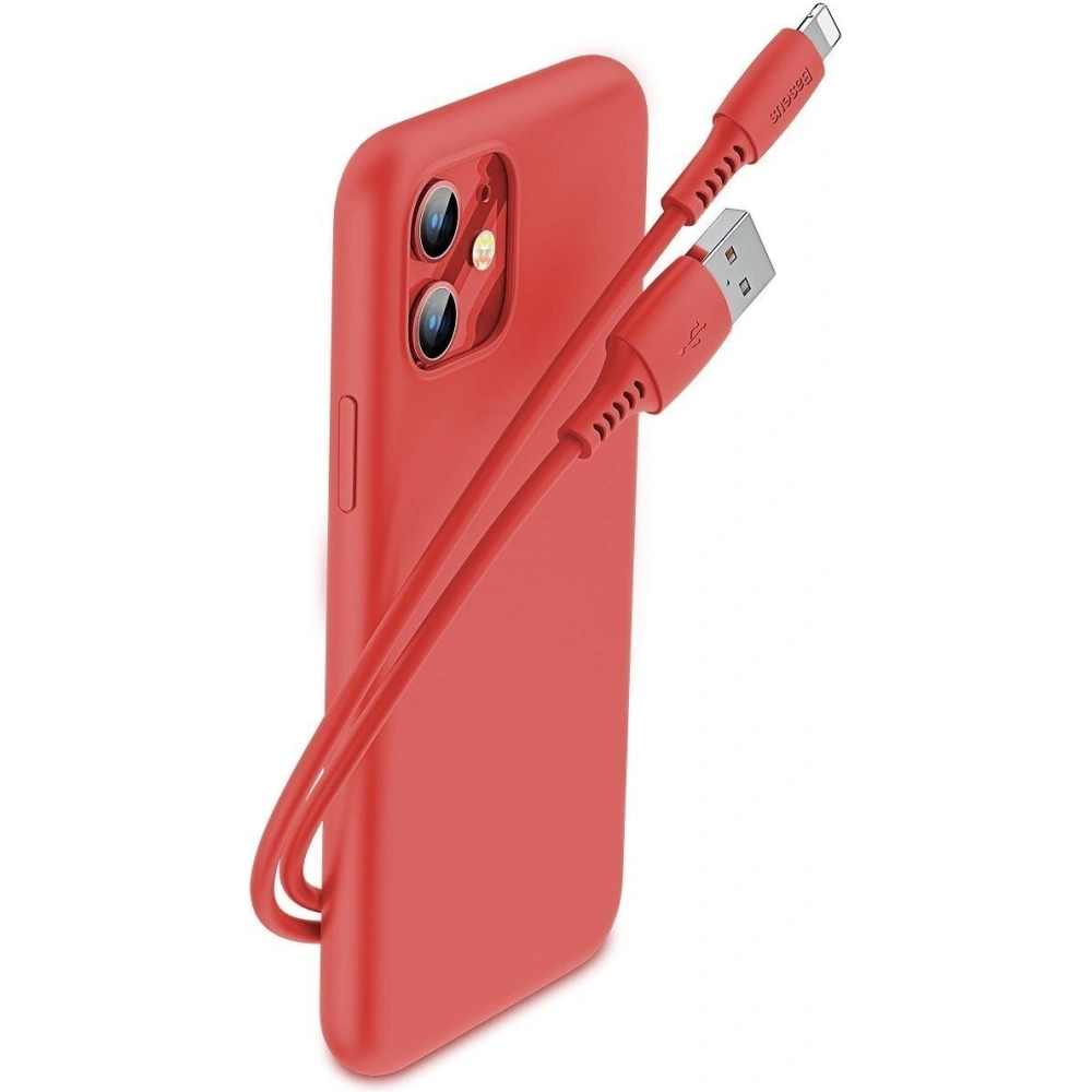 Hurtownia GSM - Kabel Lightning USB Baseus Colourful 1.2m 2.4A (czerwony) - BSU896RED - {ean13} - Hurt