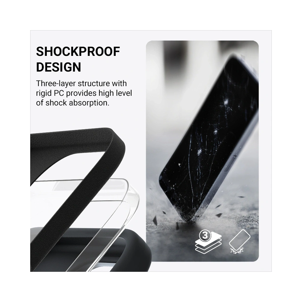 Wholesale Case Crong Color Cover Magnetic Apple iPhone 16 Pro MagSafe black - CRG794 - {ean13} - Hurt