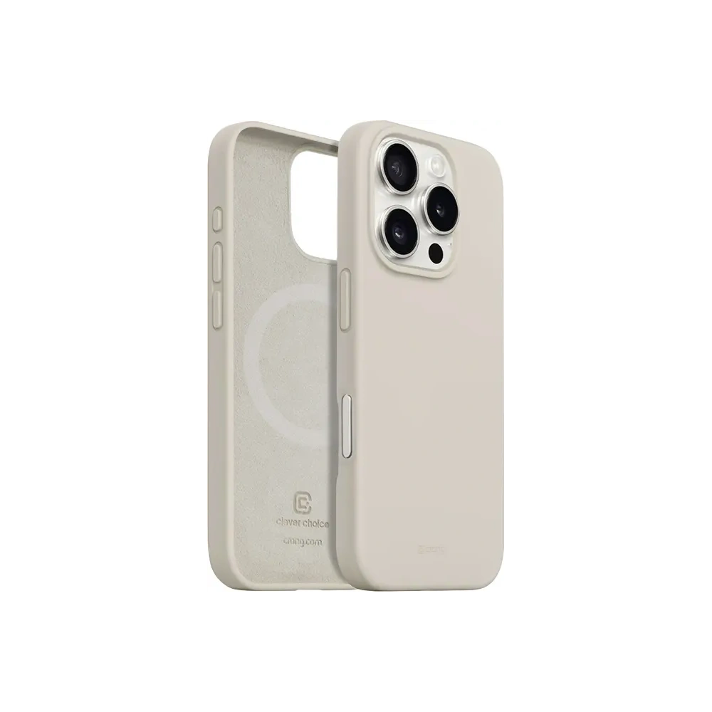 Wholesale Case Crong Color Cover Magnetic Apple iPhone 16 Pro Max MagSafe stone beige - CRG799 - {ean13} - Hurt
