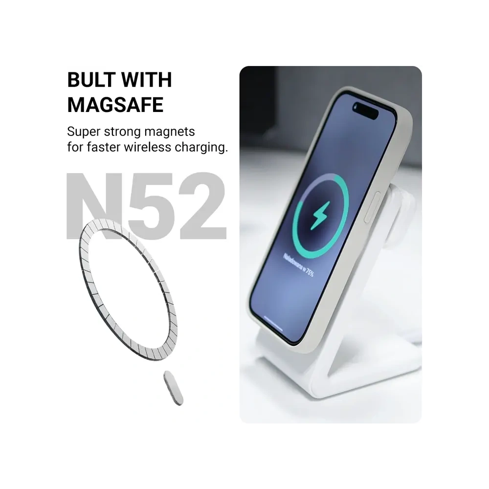 Wholesale Case Crong Color Cover Magnetic Apple iPhone 16 Pro Max MagSafe stone beige - CRG799 - {ean13} - Hurt