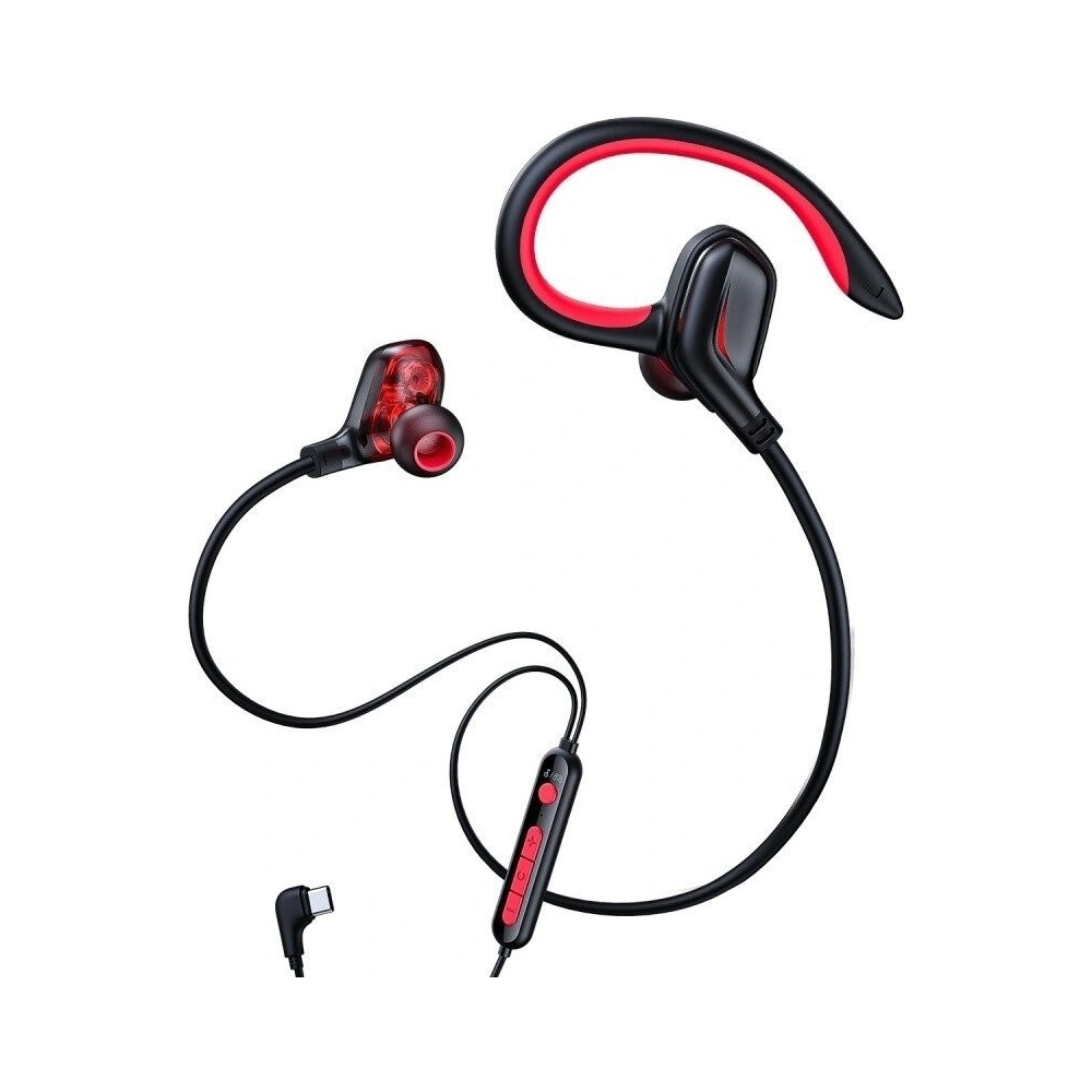 Wholesale Baseus GAMO Immersive Virtual 3D Game Type-C Earphone Red - BSU899RED - {ean13} - Hurt