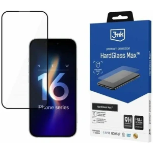 Hurtownia GSM - Edzett üveg 3MK HardGlass Max Apple iPhone 16 Plus fekete - 3MK6486 - {ean13} - Hurt