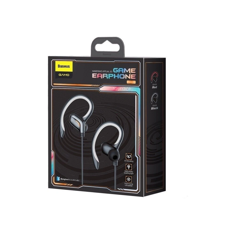 Wholesale Baseus GAMO Immersive Virtual 3D Game Type-C Earphone Red - BSU899RED - {ean13} - Hurt