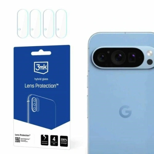 Szkło hybrydowe na obiektyw aparatu 3MK Lens Protect Google Pixel 9 Pro [4 PACK] - Pixel 9 Pro - 3MK
