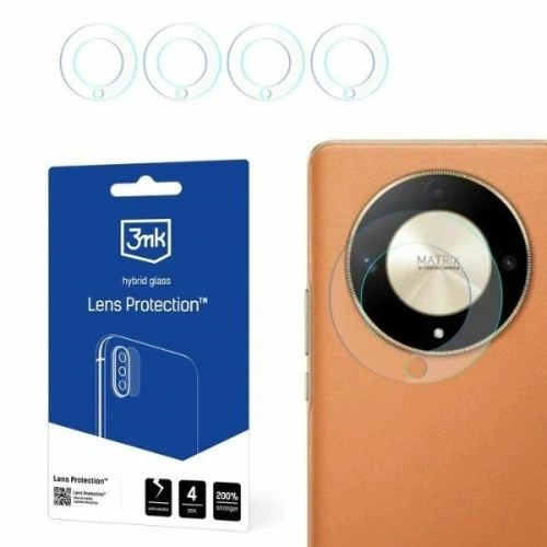 Szkło hybrydowe na obiektyw aparatu 3MK Lens Protect Honor Magic6 Lite 5G [4 PACK] - Honor - 3MK