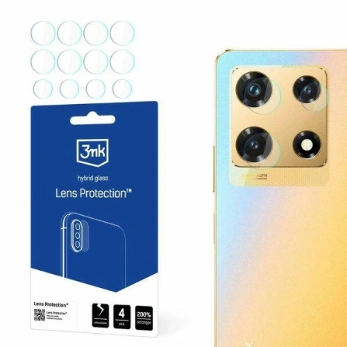 Szkło hybrydowe na obiektyw aparatu 3MK Lens Protect Infinix Note 30 Pro [4 PACK] - Infinix - 3MK