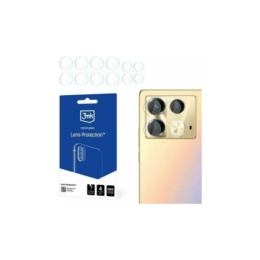 Wholesale Hybrid glass for camera lens 3MK Lens Protect Infinix Note 40 [4 PACK] - 3MK6495 - {ean13} - Hurt