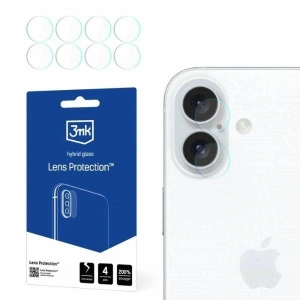 Hurtownia GSM - Sticlă hibridă pentru obiectivul aparatului 3MK Lens Protect Apple iPhone 16 [4 PACK] - 3MK6497 - {ean13} - Hurt