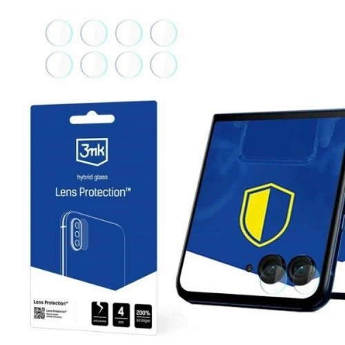 Szkło hybrydowe na obiektyw aparatu 3MK Lens Protect Motorola Razr 50 (front) [4 PACK] - Pozostałe Motorola - 3MK
