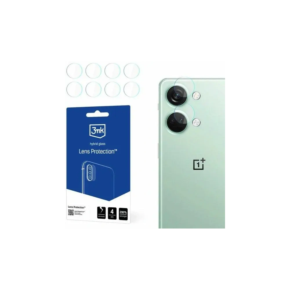 Hurtownia GSM - Szkło hybrydowe na obiektyw aparatu 3MK Lens Protection OnePlus Nord 3 5G [4 PACK] - 3MK6506 - {ean13} - Hurt