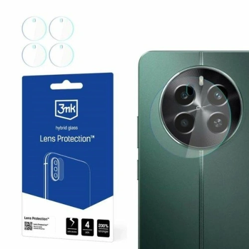 Szkło hybrydowe na obiektyw aparatu 3MK Lens Protect Realme 12 4G [4 PACK] - realme Seria 12 - 3MK