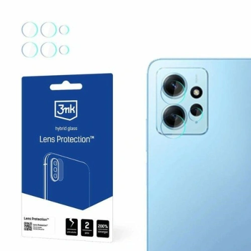 Szkło hybrydowe na obiektyw aparatu 3MK Lens Protect Xiaomi Redmi Note 12 4G [4 PACK] - Redmi Note 12 4G - 3MK