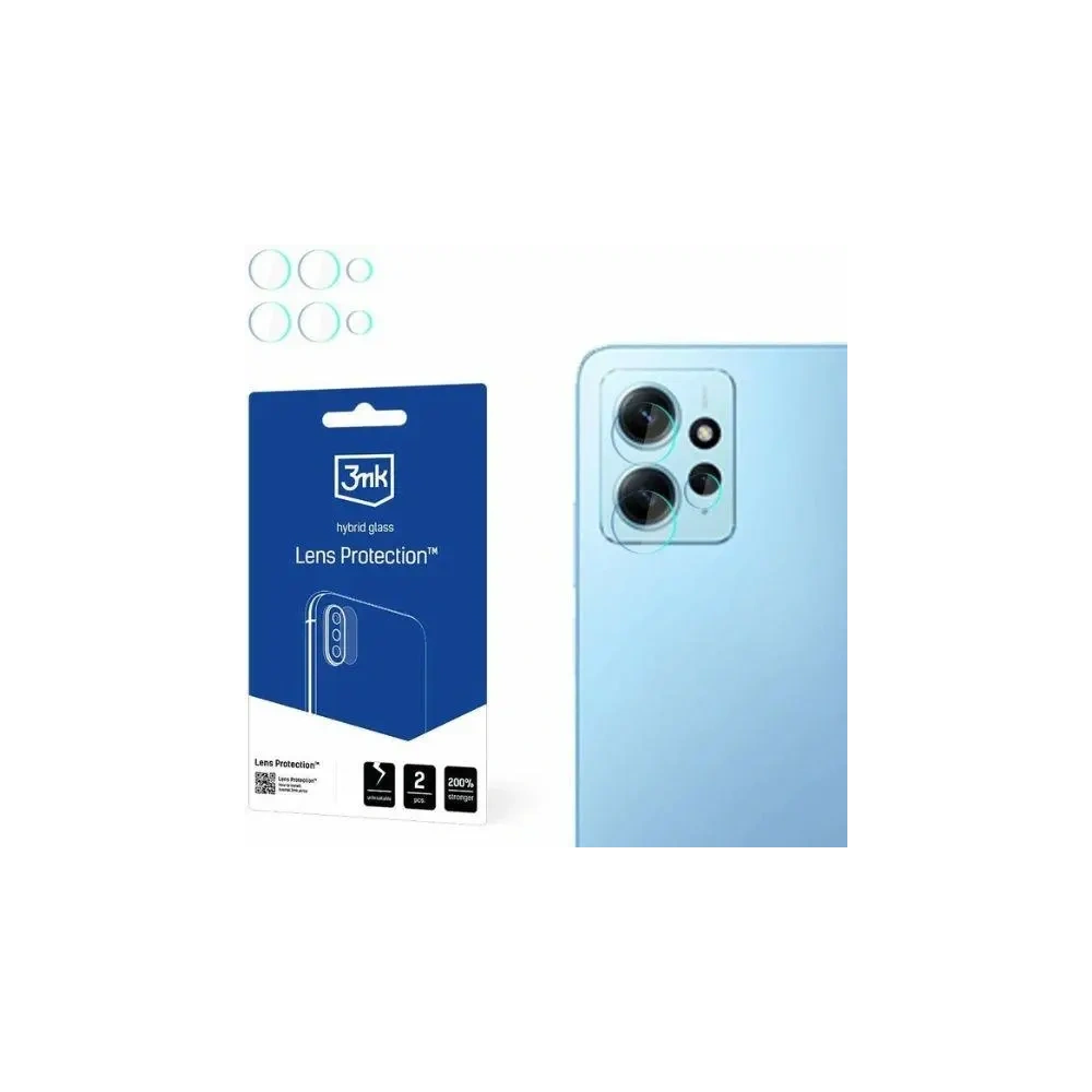 Hurtownia GSM - Hybridní sklo na objektiv fotoaparátu 3MK Lens Protect Xiaomi Redmi Note 12 4G [4 PACK] - 3MK6515 - {ean13} - Hurt