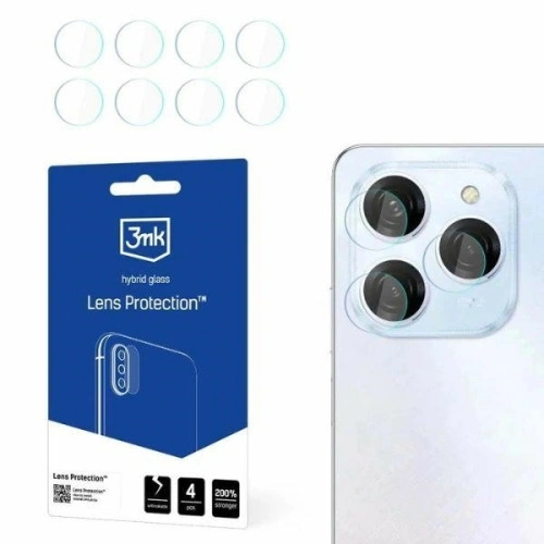 Szkło hybrydowe na obiektyw aparatu 3MK Lens Protect Tecno Spark 20 Pro [4 PACK] - Tecno - 3MK