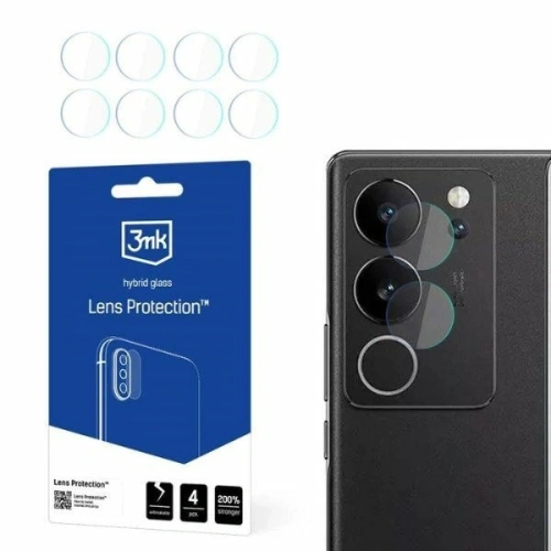 Szkło hybrydowe na obiektyw aparatu 3MK Lens Protect Vivo V29 5G [4 PACK] - Vivo - 3MK