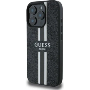 Hurtownia GSM - Etui Guess GUHMP16LP4RPSK Apple iPhone 16 Pro hardcase 4G Printed Stripes MagSafe negru - GUE3463 - {ean13} - Hurt