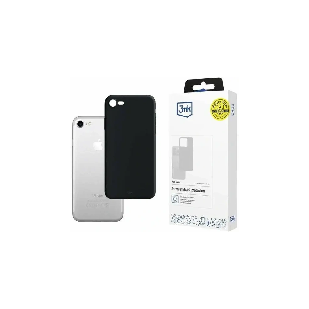 Hurtownia GSM - Etui 3MK Matt Case Apple iPhone 7/8 fekete - 3MK6526 - {ean13} - Hurt
