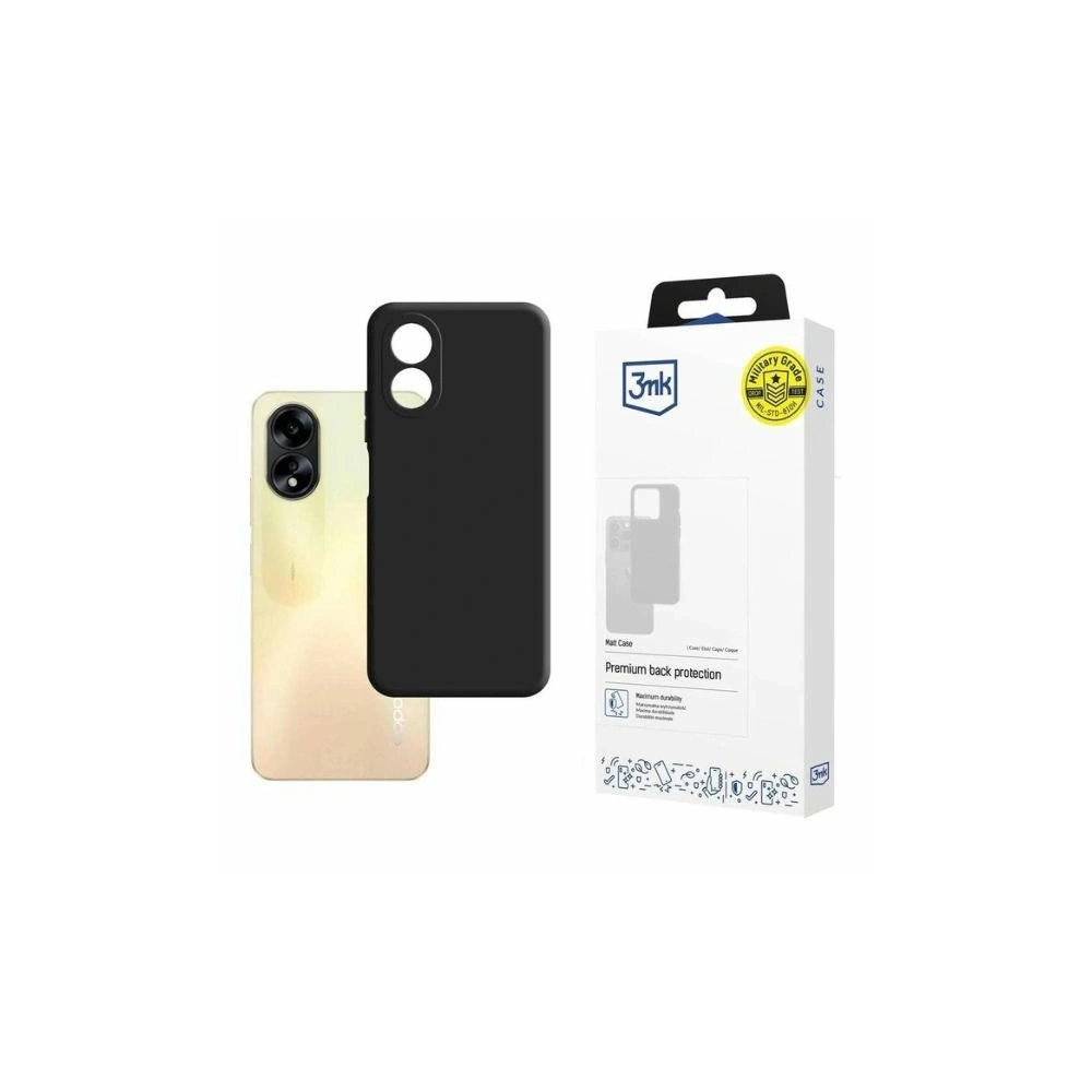 Hurtownia GSM - Etui 3MK Matt Case Oppo A38 černé - 3MK6528 - {ean13} - Hurt