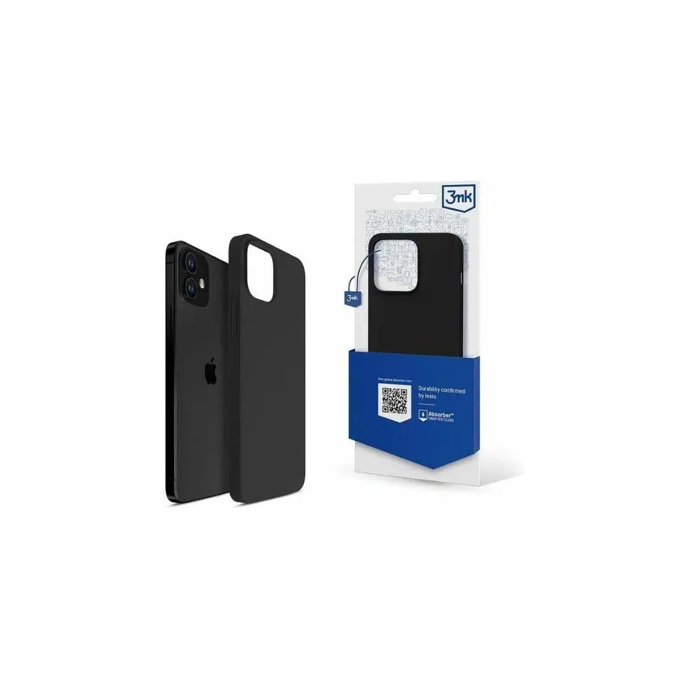 Hurtownia GSM - Etui 3MK szilikon tok Apple iPhone 12 Mini fekete - 3MK6535 - {ean13} - Hurt
