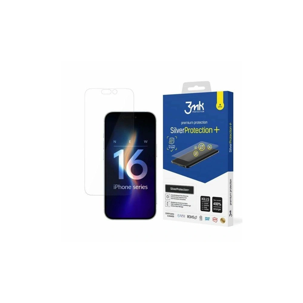 Hurtownia GSM - Antimikrobielle Schutzfolie 3MK SilverProtect+ Apple iPhone 16 Pro - 3MK6549 - {ean13} - Hurt
