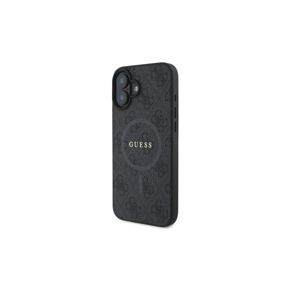 Hurtownia GSM - Etui Guess GUHMP16SG4GFRK Apple iPhone 16 hardcase 4G Ring Classic Logo MagSafe negru - GUE3465 - {ean13} - Hurt
