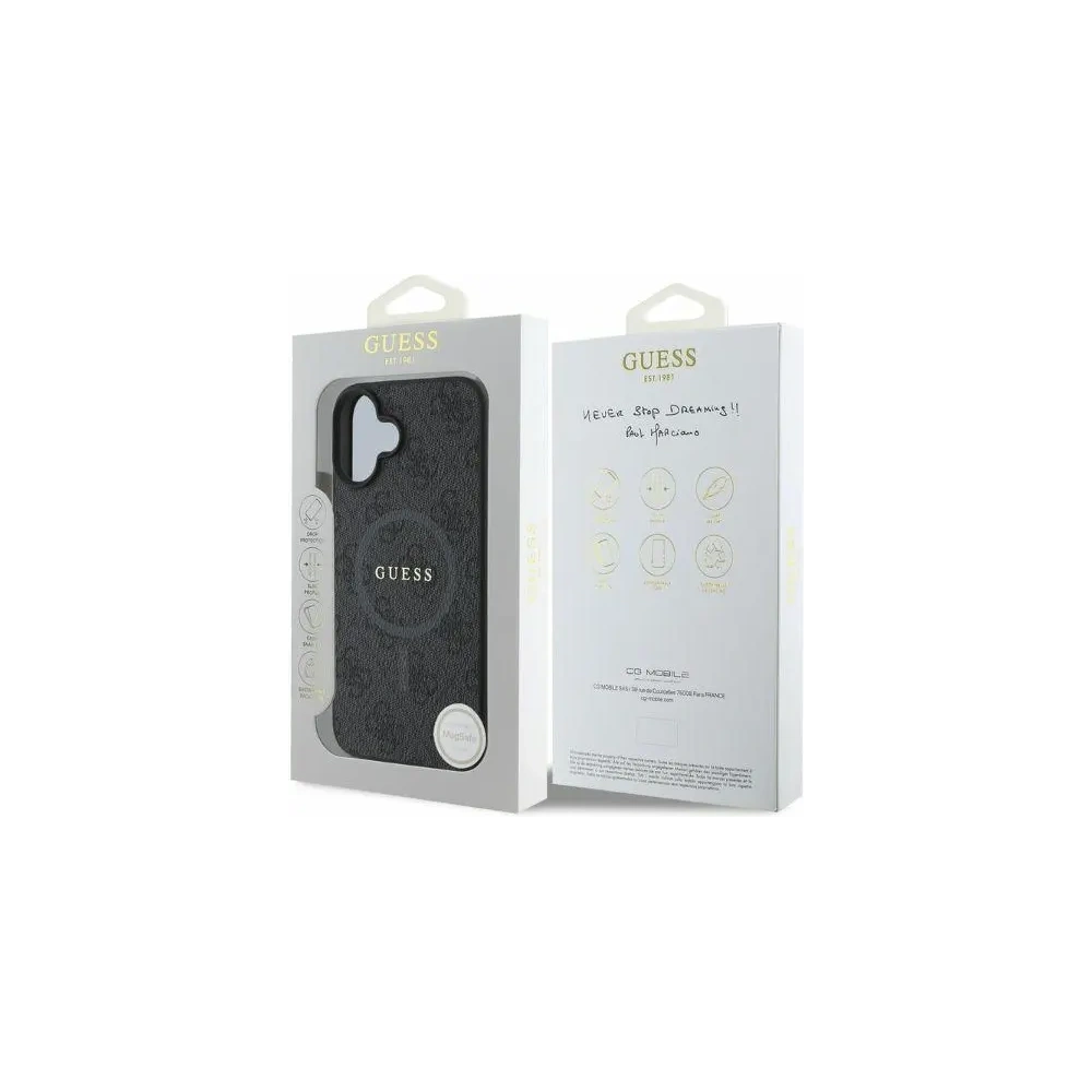 Hurtownia GSM - Case Guess GUHMP16SG4GFRK Apple iPhone 16 Hardcase 4G Ring Classic Logo MagSafe schwarz - GUE3465 - {ean13} - Hurt