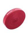 Taśma rzepowa, organizer kabli Baseus Rainbow Circle Velcro Straps 3m (czerwony)
