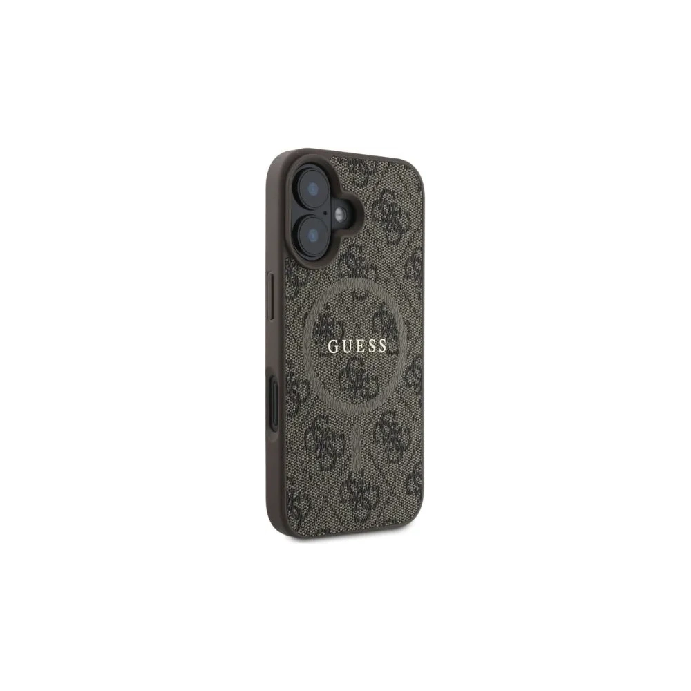 Wholesale Case Guess GUHMP16SG4GFRW Apple iPhone 16 hardcase 4G Ring Classic Logo MagSafe brown - GUE3467 - {ean13} - Hurt