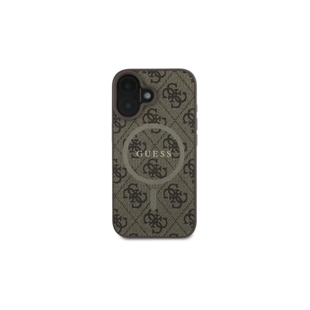 Wholesale Case Guess GUHMP16SG4GFRW Apple iPhone 16 hardcase 4G Ring Classic Logo MagSafe brown - GUE3467 - {ean13} - Hurt