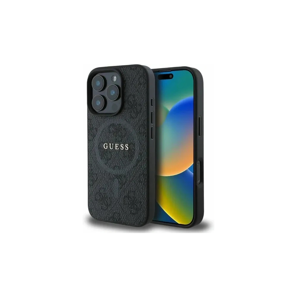 Hurtownia GSM - Etui Guess GUHMP16XG4GFRK Apple iPhone 16 Pro Max hardcase 4G Ring Classic Logo MagSafe negru - GUE3469 - {ean13} - Hurt