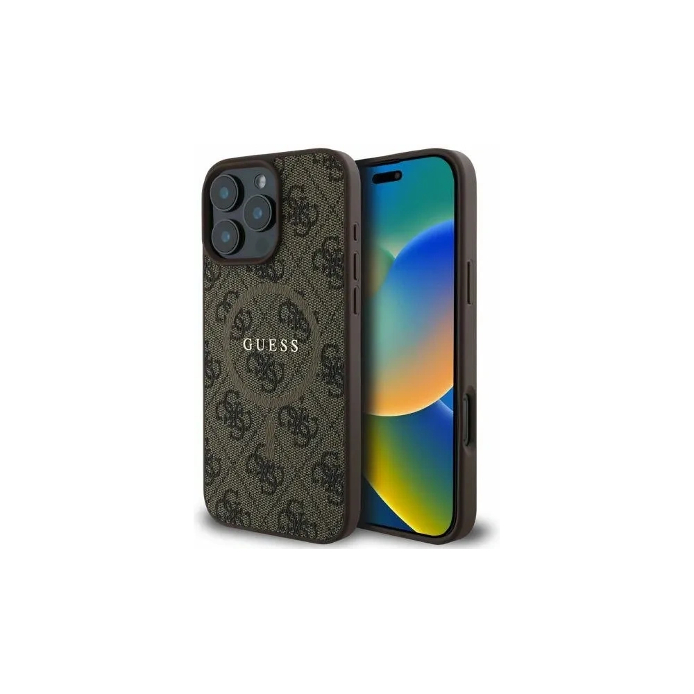 Hurtownia GSM - Etui Guess GUHMP16XG4GFRW Apple iPhone 16 Pro Max hardcase 4G Ring Classic Logo MagSafe hnědé - GUE3471 - {ean13} - Hurt